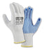 teXXor® Feinstrick-Handschuhe NYLON – Weiß mit blauen PVC-Noppen